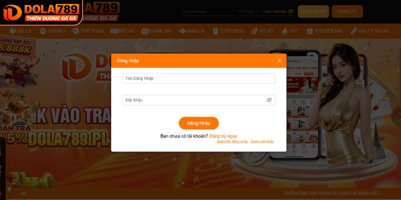 3 bước đơn giản và nhanh chóng để đăng nhập DOLA789